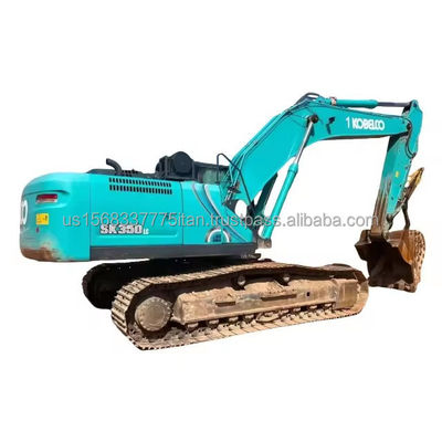 Оригинальный гидравлический клапан Подержанный 35 тонн экскаватор Kobelco SK350 с хорошими характеристиками