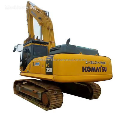 Подержанный экскаватор Komatsu PC350 с оригинальным гидравлическим насосом 30000 кг Япония