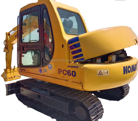 Komatsu PC60 Использованная экскаваторная погрузка 6000 кг Машина Вес оригинальный гидравлический цилиндр