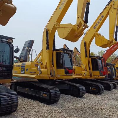 Оригинальный двигатель Komatsu PC 220 Использованная экскаваторная машина в 22 тонны 0-2000 рабочих часов
