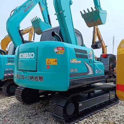 Оригинальный экскаватор Kobelco SK75-8 Использованный экскаватор с оригинальным гидравлическим насосом