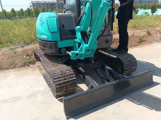0.21М3 Вместимость ведра Использованный экскаватор Kobelco SK55SR Crawler/ Оригинальный гидравлический клапан