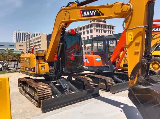 2016 SANY SY75C Pro Mini Digger в хорошем состоянии с оригинальным гидроцилиндром