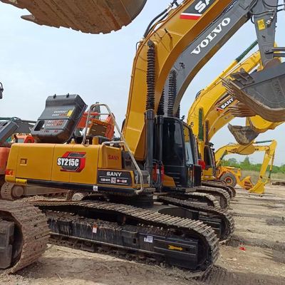 Глобальный гидравлический экскаватор второй руки SANY SY215C с емкостью ведра 1,1 м3