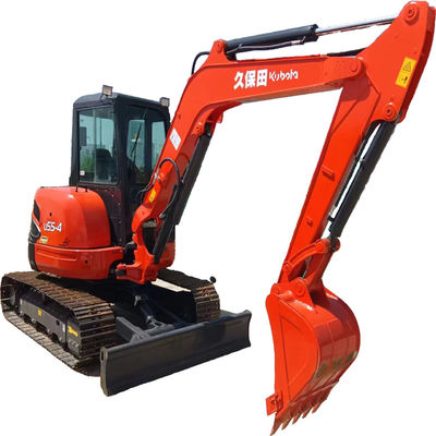 Поставка 5,5 тонны экскаватор Kubota U55 Использованный мини экскаватор с емкостью 0.5m3 ведра