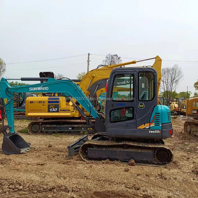 SWE60E Гидравлический экскаватор с ползучей ручкой используется 6TON рабочая масса рабочие часы 0-2000