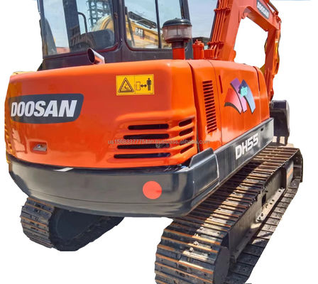 Подержанная экскаваторная машина DOOSAN DH55 6TON хорошая эффективность гидравлическая строительная машина