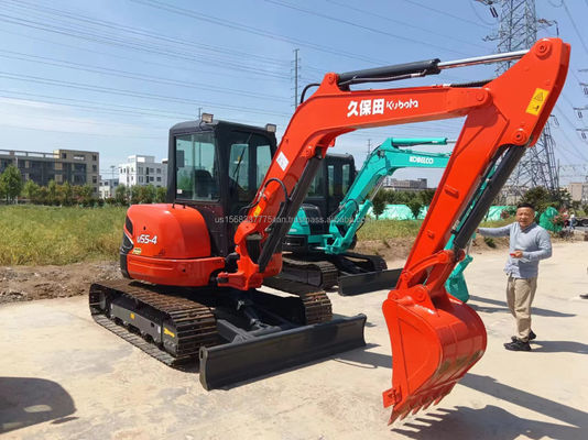 5.5тонная мини экскаваторная машина KUBOTA KXU55 Использована в 2016 году с характеристиками и основными компонентами