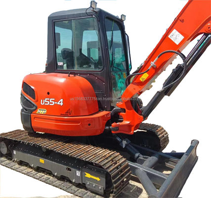 Оригинальный японский экскаватор KUBOTA KXU55 Mini 5,5 тонн, используемый с оригинальным двигателем и ПЛК