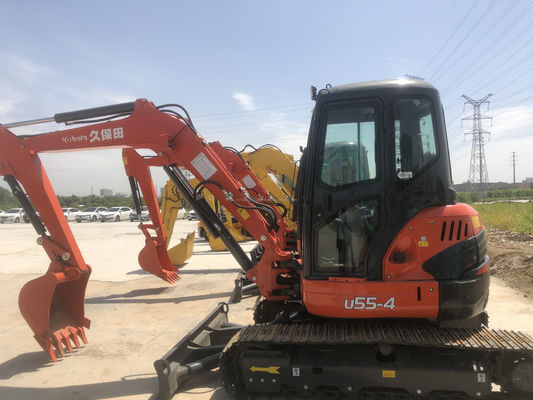 Оригинальный японский экскаватор KUBOTA KXU55 Mini 5,5 тонн, используемый с оригинальным двигателем и ПЛК