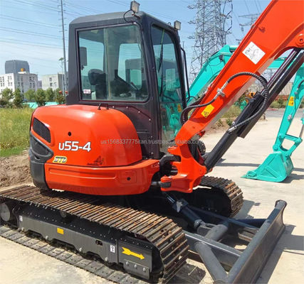 Оригинальный японский экскаватор KUBOTA KXU55 Mini 5,5 тонн, используемый с оригинальным двигателем и ПЛК