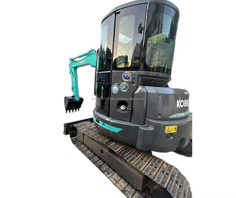 Использованный экскаватор Kobelco SK55SR с оригинальным гидравлическим насосом и низким рабочим временем
