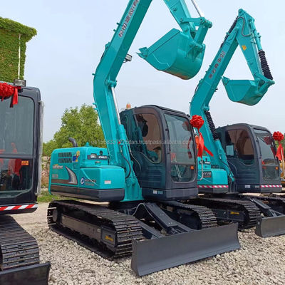 42kw Kobelco SK75-8 Использованный гидравлический экскаватор с оригинальным гидравлическим клапаном