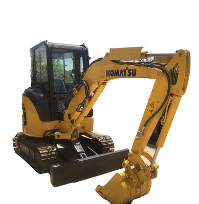 Использованный Komatsu PC35 3,5 тонны гидравлический мини-кашильщик ползающий экскаватор с мощностью 11,2 кВт