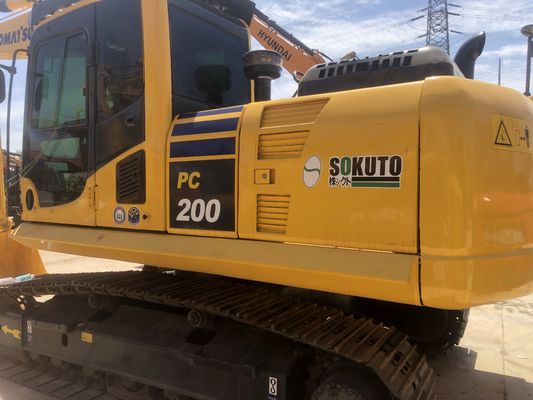 Использованный экскаватор Komatsu PC200 с рабочими часами 0-2000 и массой машины 20000 кг
