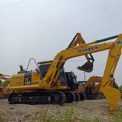 Шанхайский экскаватор Komatsu PC130 с оригинальным гидравлическим насосом и низким рабочим временем