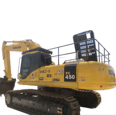 Использованный экскаватор Komatsu PC450 2016 Япония Гидравлическая ползучая машина Вес 40000 кг
