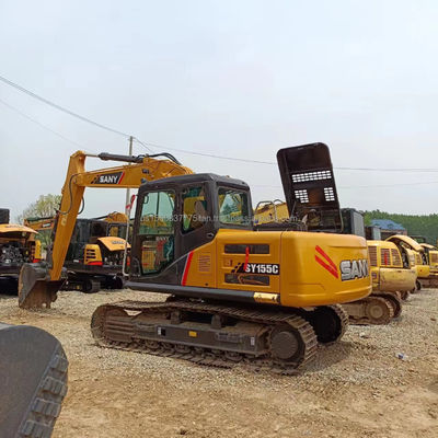SANY SY155C экскаватор Отличные условия для горных работ Низкие рабочие часы и двигатель