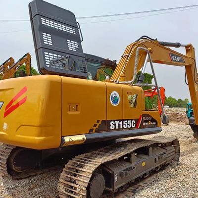 Оригинальный гидравлический цилиндр использованный экскаватор Sany Sy155c с 0-2000 рабочими часами