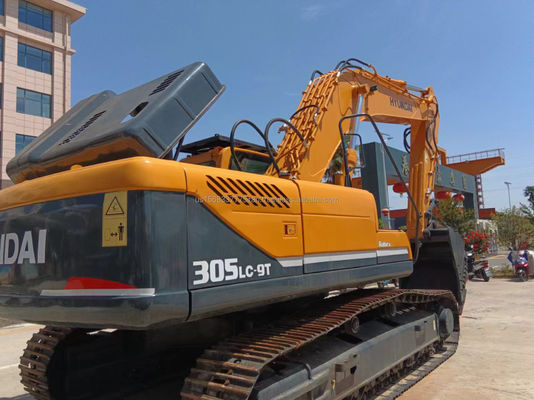 30тонная 305 Crawler Excavator с рабочим временем 0-2000 часов в Корее Использованная Hyundai 305LC-9T