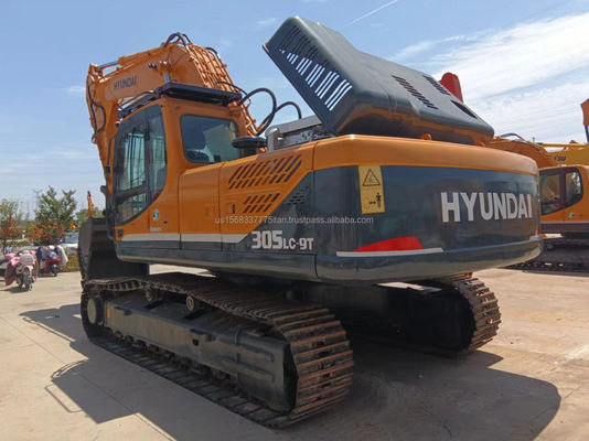 30тонная 305 Crawler Excavator с рабочим временем 0-2000 часов в Корее Использованная Hyundai 305LC-9T