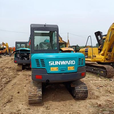 6T Использованный Sunward SWE60E экскаватор Гидравлический полётный буровой мини-копальщик с 0.5M3 ведро