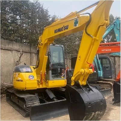 7 тонн Использованный экскаватор Komatsu PC78US с рабочим временем 0-2000 часов и вместимостью 0.2M3