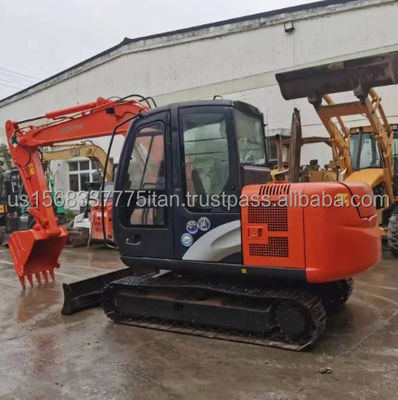 Использованный экскаватор Hitachi ZX60 с оригинальным гидравлическим клапаном и массой 7000 кг