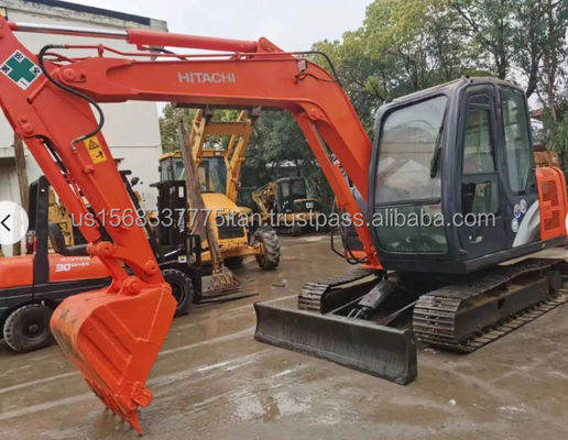 Использованный экскаватор Hitachi ZX60 с оригинальным гидравлическим клапаном и массой 7000 кг