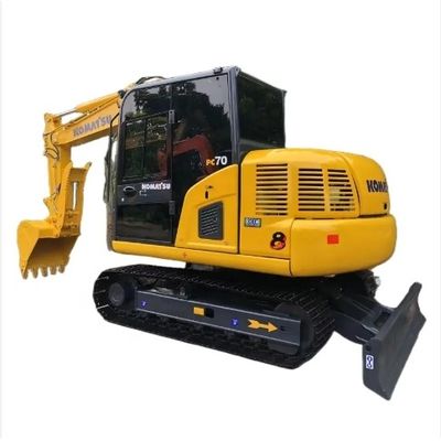 Komatsu PC70 7T Использованный экскаватор с емкостью 0.2M3 и хорошим состоянием