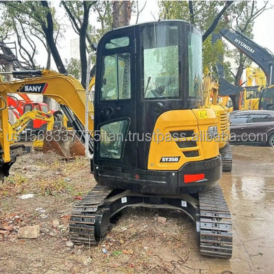 Низкий рабочий час Sany SY35U мини-капатель с оригинальным гидравлическим насосом и двигателем ISUZU