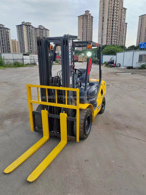 Использованный небольшой вилочный погрузчик Komatsu 3 тонны с двигателем Hangcha и оригинальным гидравлическим насосом