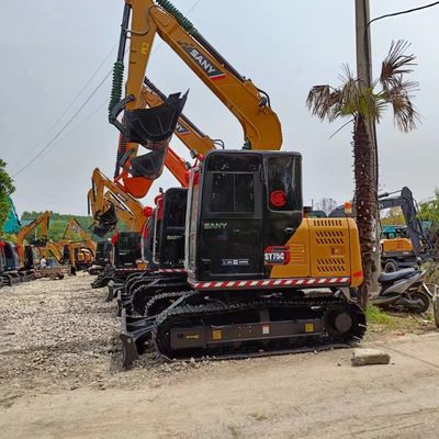 Sany SY75C Pro Отличная рабочая производительность Использованный экскаватор с рабочей массой 7TON