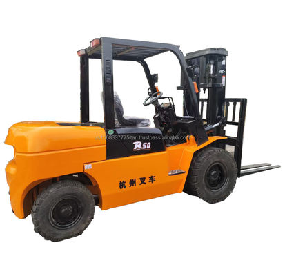 Hangzhou Forklift R50 Top Performance Used Machine с длиной вилки 2 м и весом 4500 кг