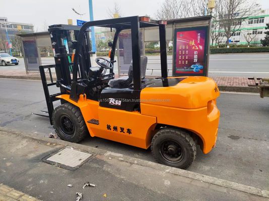Hangzhou Forklift R50 Top Performance Used Machine с длиной вилки 2 м и весом 4500 кг