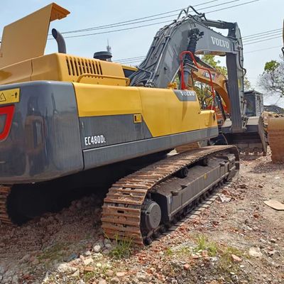 Использованный экскаватор Volvo EC480 мощностью 225 кВт и емкостью 2,2 м3 в хорошем состоянии