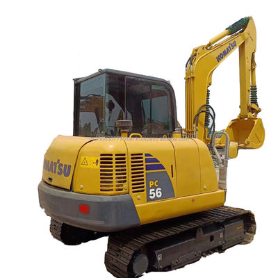 Использованное оборудование для полёта Komatsu PC56-7 5тонный экскаватор с емкостью 0.22M3