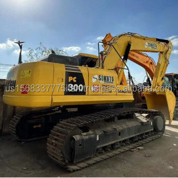 30-тонный экскаватор Komatsu PC300-7 PC300-8 Использованный экскаватор с оригинальным гидравлическим клапаном