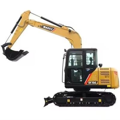 Отличный экскаватор Sany SY75C Pro SY75 с емкостью 0.32M3 и низким рабочим временем