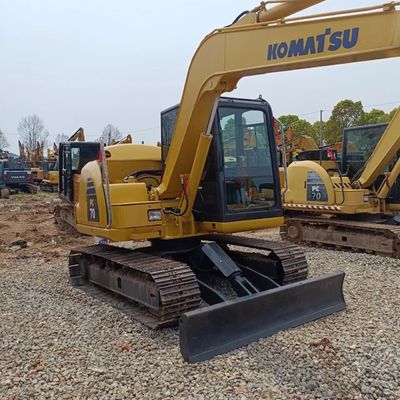 2016 Использованный экскаватор Komatsu PC70 Япония 7T Ходячая машина для выгоды