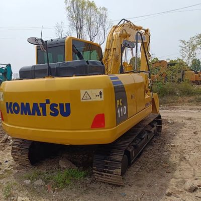 Оригинальный гидравлический цилиндр Использованный экскаватор Komatsu PC110 с рабочей массой 11ТОН