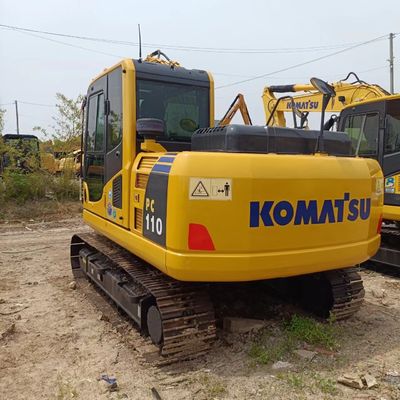Оригинальный гидравлический цилиндр Использованный экскаватор Komatsu PC110 с рабочей массой 11ТОН