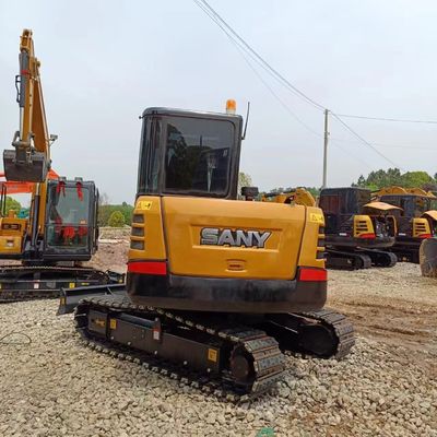 Маленькая строительная машина Sany SY60C Использованный экскаватор с емкостью 0.25M3