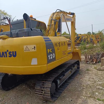 Использованный экскаватор Komatsu PC120 с оригинальным гидравлическим клапаном и рабочей массой 13 тонн