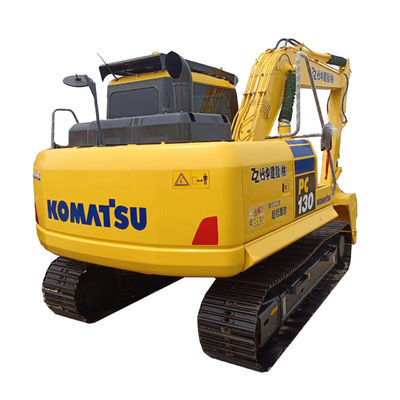 13тонная рабочая масса Использованный экскаватор Komatsu PC130 с оригинальным гидравлическим клапаном