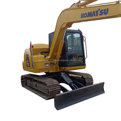 Оригинальный гидравлический цилиндр Komatsu PC70 Использованный экскаватор 7000 кг Машина масса