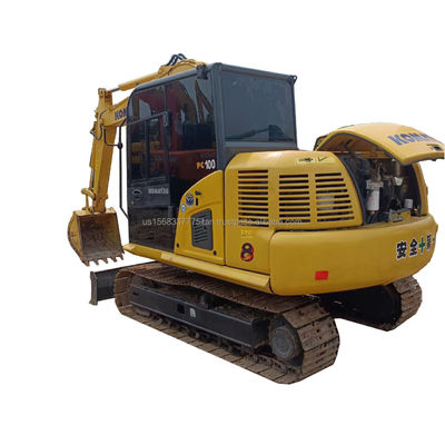 Шанхай использовался экскаватор Komatsu PC100 Кавальная машина 10 тонн рабочей массы для вашего