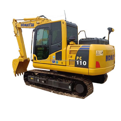 Использованный Komatsu PC110 Гидравлический экскаватор с полным полётом 11 тонн и 0,48M3 емкостью ведра