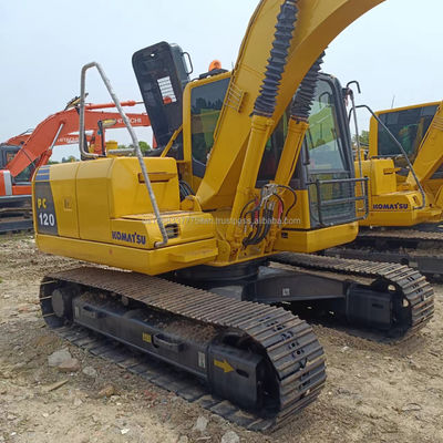 6000 кг Komatsu PC120 Использованный экскаватор с оригинальным гидравлическим насосом