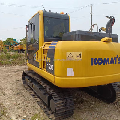 6000 кг Komatsu PC120 Использованный экскаватор с оригинальным гидравлическим насосом